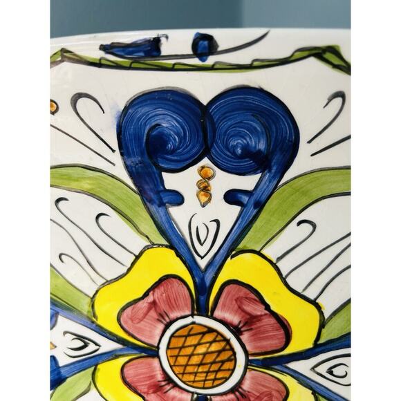 Vintage International Silver Serving Plate Platter Hand Painted Silverplated - Picture 3 of 12